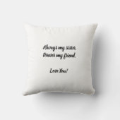 シスタースタイリッシュズ・フォーエバー・フォト・コラージュBFFハート クッション (裏面)