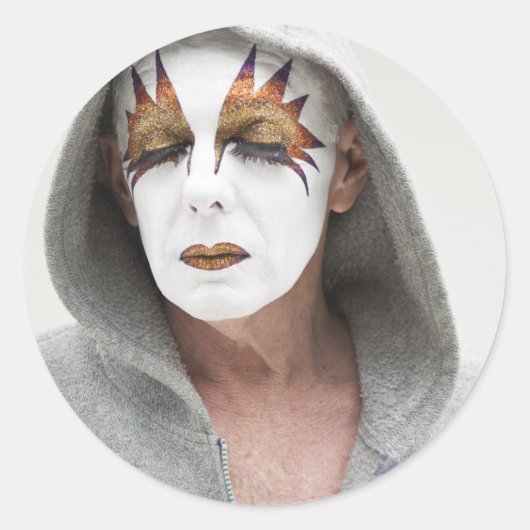 シスタースパークルポテントインフード付きスウェットシャツ ラウンドシール (正面)