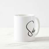 シスタースファミリー最高のフレンズホワイトコーヒーマグ コーヒーマグカップ (正面右)