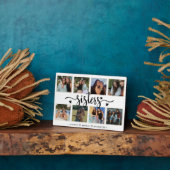 シスタースフォトコラージュ8枚の写真とカスタム文字 フォトプラーク (側面)