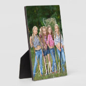 シスタースフォトホワイトスクリプトタイポグラフィオーバーレイ フォトプラーク (側面)