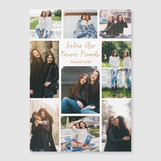 シスタースフォーエバーフレンズフォトコラージュカスタム引用文 (正面)