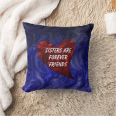 シスタースフォーエバーフレンズ絵を描ハート兄弟姉妹 クッション (ブランケット)