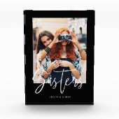 シスタースブラシスクリプトモダンフォトレイアウトブラック フォトブロック (正面)