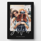 シスタースブラシスクリプトモダンフォトレイアウトブラック フォトプラーク (正面)