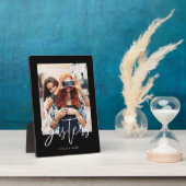 シスタースブラシスクリプトモダンフォトレイアウトブラック フォトプラーク (側面)