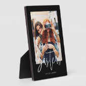 シスタースブラシスクリプトモダンフォトレイアウトブラック フォトプラーク (側面)