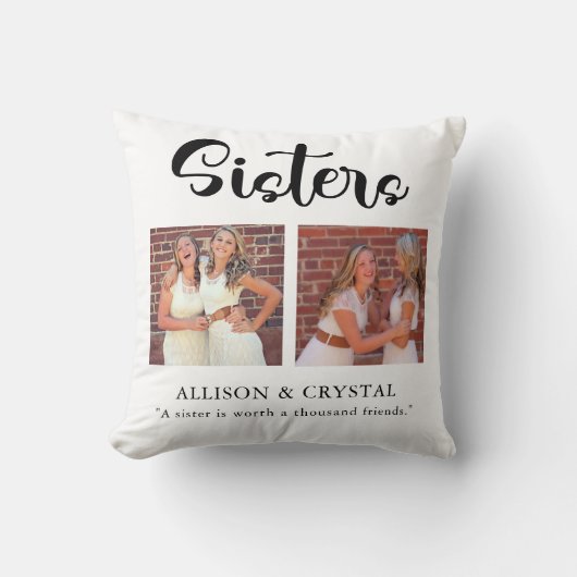 シスタースライク2フォトコラージュ引用文シブリン クッション (正面)