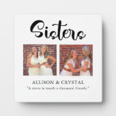シスタースライク2フォトコラージュ引用文兄弟姉妹 フォトプラーク (正面)