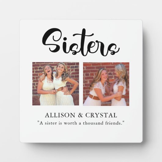 シスタースライク2フォトコラージュ引用文兄弟姉妹 フォトプラーク (正面)