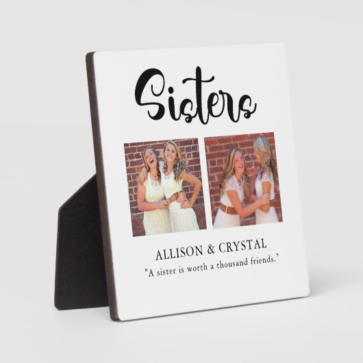 シスタースライク2フォトコラージュ引用文兄弟姉妹 フォトプラーク (正面)