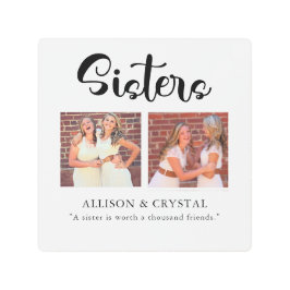 シスタースライク2フォトコラージュ引用文兄弟姉妹 メタルプリント