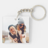 シスターズがフレン最高のズのおもしろい写真コラージュ キーホルダー (裏面)