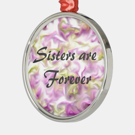 シスターズは永遠のホリデーギフト メタルオーナメント (左)