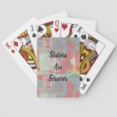 シスターズアフォーエバーパステル芸術的バラフローラ トランプ (裏面)