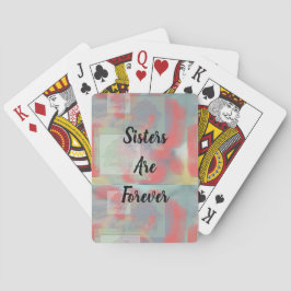 シスターズアフォーエバーパステル芸術的バラフローラ トランプ