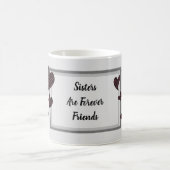 シスターズアフォーエバーフレンズ赤いハート兄弟姉妹 コーヒーマグカップ (中央)