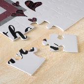 シスターズアフォーエバーフレンズ赤いハート兄弟姉妹 ジグソーパズル (側面)