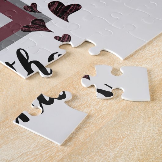 シスターズアフォーエバーフレンズ赤いハート兄弟姉妹 ジグソーパズル (側面)