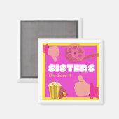 シスターズウィズシーンイット冷蔵庫用マグネット マグネット (正面/裏面)