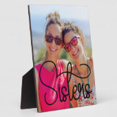 シスターズスワッシュタイポグラフィ写真 フォトプラーク (側面)