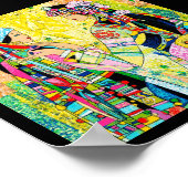 シスターズハオピンオリエンタル抽象芸術レディースガール ポスター (角)