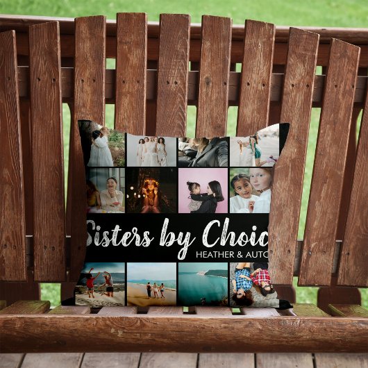 シスターズバイチョイスフォトコラージュパーソナライズされたBFF クッション