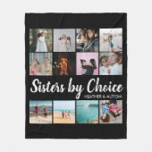 シスターズバイチョイスフォトコラージュパーソナライズされたBFF フリースブランケット (正面)