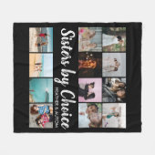 シスターズバイチョイスフォトコラージュパーソナライズされたBFF フリースブランケット (正面(横))