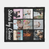 シスターズバイチョイスフォトコラージョ最高のンフレンドカスタム フリースブランケット (正面(横))