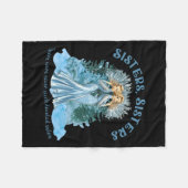 シスターズパジャマスホリデーホワイトクリスマスムービー1954 フリースブランケット (正面(横))