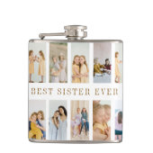 シスターズパーソナライズされたフラスコ | カスタム写真 フラスク (正面)