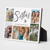 シスターズフォトコラージュタイポグラフィ フォトプラーク (側面)