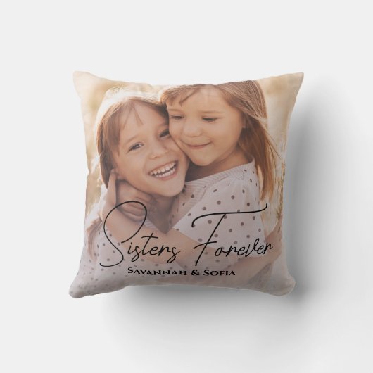 シスターズフォーエバー写真装飾用クッション クッション (裏面)