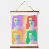 シスターズフォーカラーヘアタペストリー 吊り下げ型タペストリー (正面)