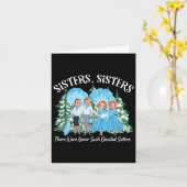 シスターズホワイトクリスマスムービー1954クリスマスススノーパジャム カード (黄色い花)