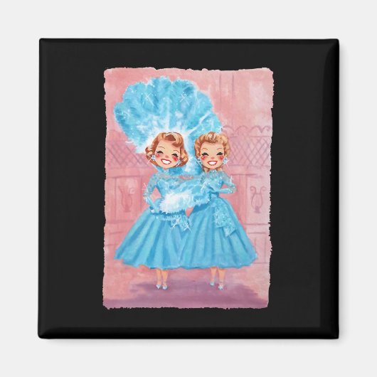 シスターズホワイトクリスマスムービー1954クリスマスススノーパジャム マグネット (正面)