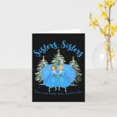 シスターズホワイトクリスマスムービー1954クリスマススノウ カード (黄色い花)