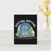 シスターズホワイトクリスマスムービー1954クリスマススノウ カード (黄色い花)