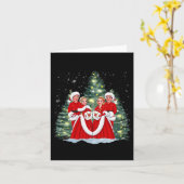 シスターズホワイトクリスマスムービー1954クリスマススノウ カード (黄色い花)