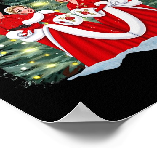 シスターズホワイトクリスマスムービー1954クリスマススノウ ポスター (角)