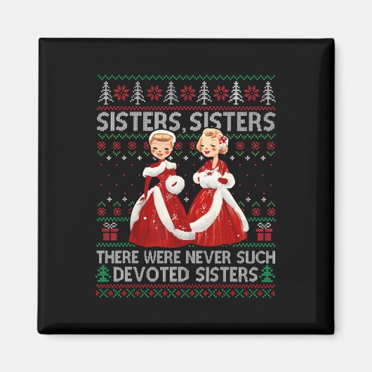 シスターズホワイトクリスマスムービー1954クリスマスホリデーパ マグネット (正面)