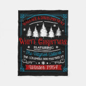 シスターズホワイトクリスマスムービー1954パジャマスホリデイ フリースブランケット (正面)