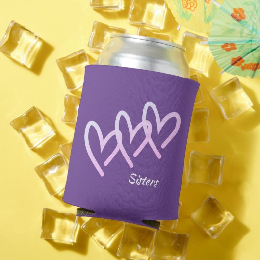 シスターズラブパープルハートクーラーボックス 缶クーラー (インサイチュ 夏)