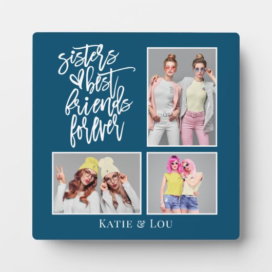 シスターズ最高のフレンズフォーエバー3フォトターコイズ フォトプラーク (正面)