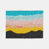 シスターズ・アット・サンセット フリースブランケット (正面(横))