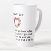 シスターズ・バイ・ラッキー・シスターズ・イン・ロー・コーヒー/ラテ・マグ カフェラテマグ (右アングル)