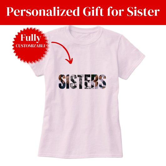 シスターズ フォトコラージュ 女性用Tシャツ Tシャツ