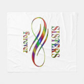 シスターズ·フォーエバー フリースブランケット (正面(横))