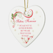 シスターズ・フォーエバー – 血ではなく、ハート セラミックオーナメント (左)